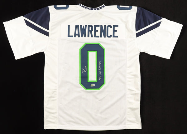 DeMarcus Lawrence Signed Seattle Seahawks Inscribed SB LX Champ Jersey / Beckett