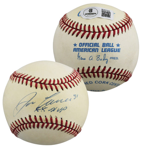 Athletics Jose Canseco "88 MVP" Signed Gene Budig OAL Baseball BAS #BU87534