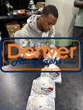 Patrick Surtain Autographed Denver Broncos Alt Mini Helmet Beckett Witness 51350