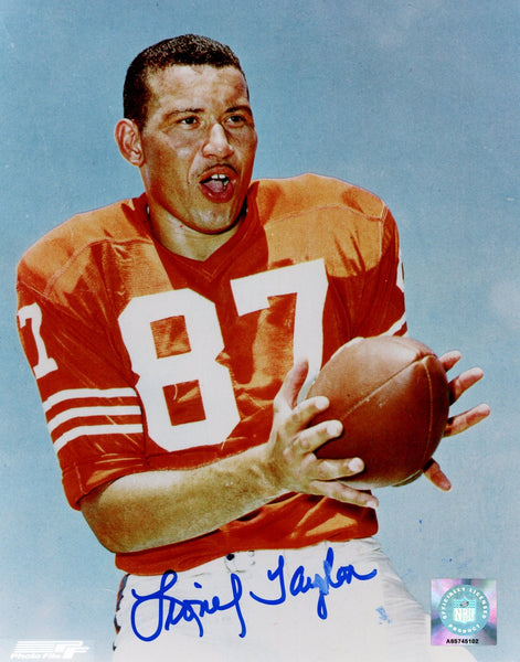 Lionel Taylor Autographed/Signed Denver Broncos 8x10 Photo AS IS 57876