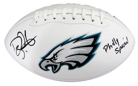 Doug Pederson Signed/Inscribed Eagles Logo Football Beckett 187626