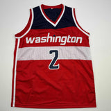 Autographed/Signed John Wall Washington Red Basketball Jersey JSA COA