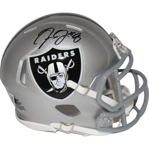 Josh Jacobs Autographed Las Vegas Raiders Mini Helmet Beckett 42811