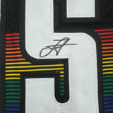 Autographed/Signed Nikola Jokic Denver Black Rainbow Basketball Jersey JSA COA