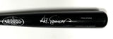 ST. LOUIS CARINALS TED SIMMONS Signed Louisville Slugger Black Bat AUTO - BAS