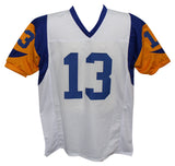 Kurt Warner Autographed/Signed Pro Style White XL Jersey SB MVP Beckett 35839