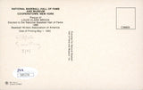 Cardinals Lou Brock Authentic Signed 3.5x5.5 HOF Plaque Postcard JSA #S85236