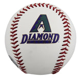 D-Backs Mark Grace Authentic Signed Logo Fotoball Baseball BAS #BV70357