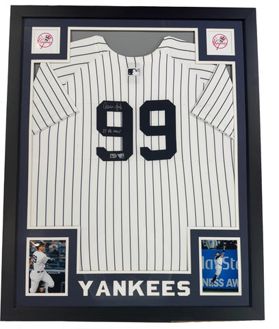 Aaron Judge Signed Framed Yankees Nike Jersey 25 AL MVP Auto Fanatics Mlb Coa