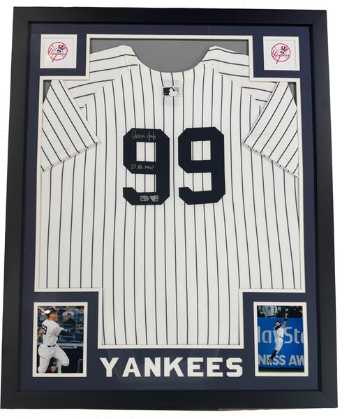 Aaron Judge Signed Framed Yankees Nike Jersey 25 AL MVP Auto Fanatics Mlb Coa