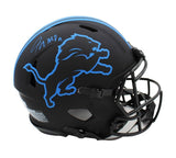 Jameson Williams Signed Detroit Lions Speed Authentic Eclipse NFL Helmet