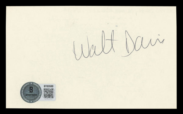 Suns Walter Davis Authentic Signed 3x5 Index Card Autographed BAS #BT03580