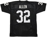 OAKLAND RAIDERS MARCUS ALLEN AUTOGRAPHED BLACK JERSEY BECKETT BAS WITNESS 215325