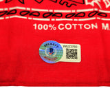 CHARLIE SHEEN AUTOGRAPHED BANDANA MAJOR LEAGUE 'WILD THING' BECKETT 232866