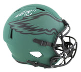 Eagles A.J. Brown Authentic Signed Rave Full Size Speed Rep Helmet BAS Witnessed