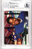 Michael Strahan Signed 1993 Stadium Club #384b Card Beckett 38972