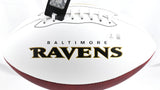 Zay Flowers Autographed Baltimore Ravens Logo Football - Beckett W Hologram