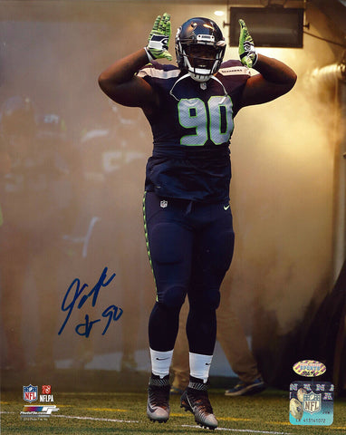 JARRAN REED AUTOGRAPHED SEATTLE SEAHAWKS 8X10 PHOTO MCS HOLO STOCK #107987