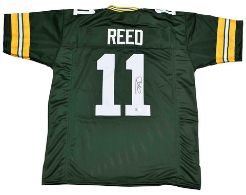 JAYDEN REED SIGNED AUTOGRAPHED GREEN BAY PACKERS #11 GREEN JERSEY BECKETT