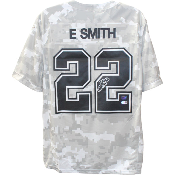 Emmitt Smith Autographed Dallas Cowboys Nike Arctic XL Jersey Beckett 50758
