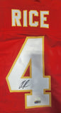 RASHEE RICE AUTOGRAPHED SIGNED PRO STYLE CUSTOM XL JERSEY JSA STICKER HOLOGRAM