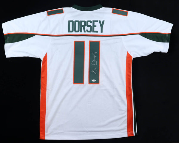 Ken Dorsey Signed Miami Hurricanes Jersey (JSA) 2001 National Champion Canes Q.B