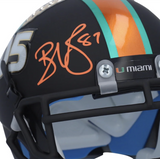 REGGIE WAYNE Autographed Hurricanes Turnover Chain Schutt Mini Helmet FANATICS
