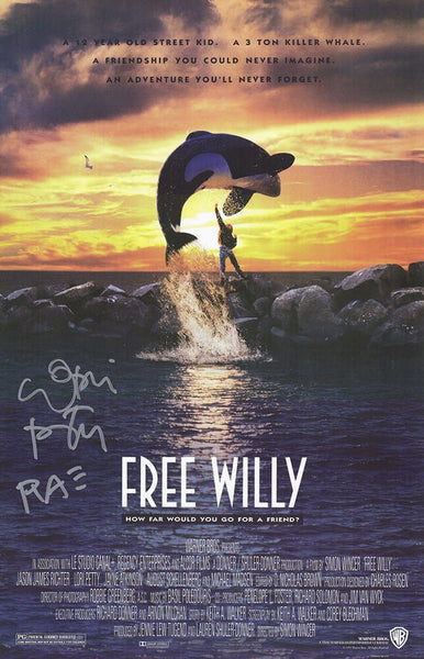 Lori Petty Signed Free Willy 11x17 Movie Poster w/Rae - (SCHWARTZ COA)