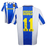 Ryan Giggs Signed Manchester United Away Soccer Jersey #11 with Beckett Witness