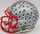 DENZEL BURKE AUTOGRAPHED OHIO STATE FLASH GRAY MINI HELMET BECKETT QR 203891