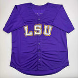 Autographed/Signed Paul Skenes Purple LSU College Baseball Jersey JSA COA