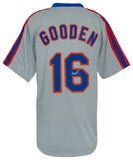 Dwight Gooden (METS) Signed Grey T/B Custom Baseball Jersey - (SCHWARTZ COA)