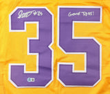 Sai'vion Jones Signed LSU Tigers Pro Cut Jersey (Beckett) Denver Broncos D-Line