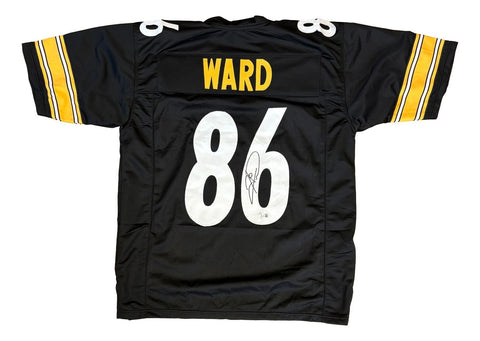 Hines Ward Pittsburgh Signed Black Football Jersey BAS