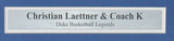 Christian Laettner Duke Signed/Inscribed 11x14 Photo Framed PSA/DNA 167402