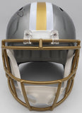 Alvin Kamara Autographed Flash Gold Full Size Helmet Saints Beckett 1W403114