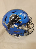 AMON RA ST BROWN SIGNED DETROIT LIONS 2024 ALTERNATE SPEEDFLEX HELMET BECKETT QR