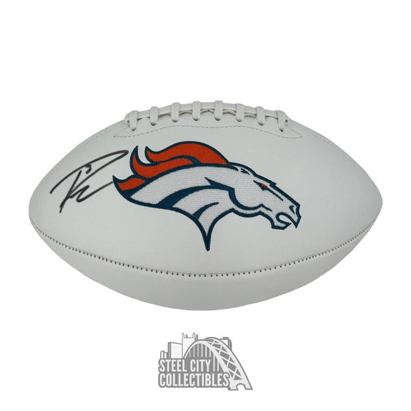 Russell Wilson Autographed Denver White Panel Football - Fanatics