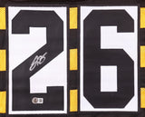 Le'Veon Bell Signed Pittsburgh Steelers Bumble Bee Throwback Jersey (Beckett) RB