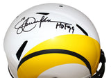 Eric Dickerson Signed Los Angeles Rams Lunar Authentic Helmet Beckett 40998