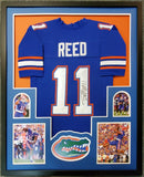 FRAMED FLORIDA GATORS JORDAN REED AUTOGRAPHED SIGNED JERSEY JSA COA