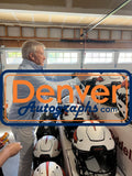 John Elway Autographed Denver Broncos SpeedFlex Lunar Helmet Beckett 50223