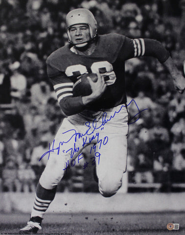 Hugh McElhenny Signed San Francisco 49ers Dry Mounted 16x20 Photo BAS 36445