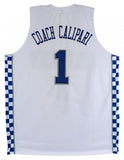 Kentucky Wildcats Team Signed John Caliparii Jersey (Beckett) 12 Signatures
