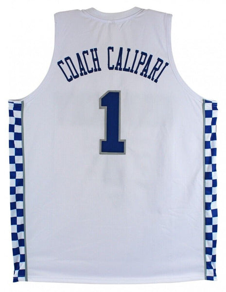 Kentucky Wildcats Team Signed John Caliparii Jersey (Beckett) 12 Signatures