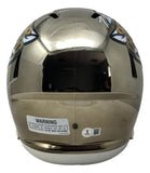 Travis Hunter Signed Jacksonville Jaguars FS Chrome Speed Replica Helmet BAS