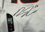 Bo Nix Autographed Denver Broncos Nike Game White Football Framed Jersey Beckett