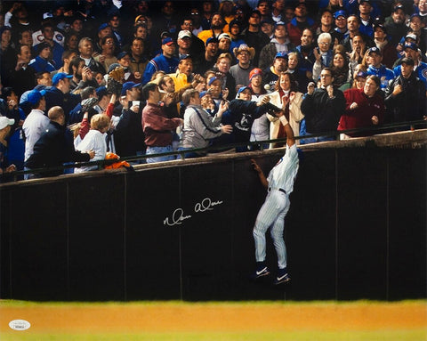 Moises Alou Signed Cubs 2003 NLCS Bartman Foul Ball 16x20 Photo - (JSA COA)