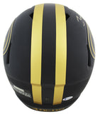 49ers Joe Montana & Jerry Rice Signed Eclipse Full Size Speed Rep Helmet BAS