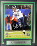 STEVEN HAUSCHKA AUTOGRAPHED FRAMED 8X10 PHOTO SEAHAWKS SUPER BOWL MCS 100317